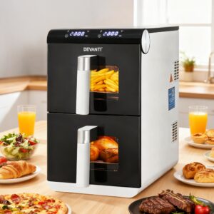 Devanti Dual Zone Air Fryer Oven 11L countertop appliance
