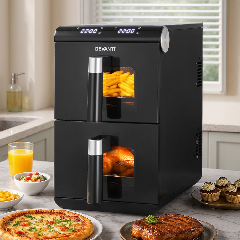 Devanti 11L Dual Zone Air Fryer Oven In Black – Great Shop Devanti 11L Dual Zone Air Fryer Oven In Black - Image 7