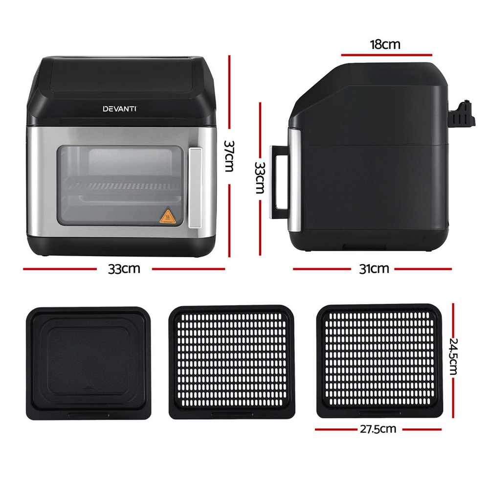 Devanti 13L Air Fryer Oven Lcd Touch 2000W – Great Shop Devanti 13L Air Fryer Oven Lcd Touch 2000W - Image 2