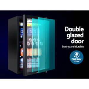 98L Bar Fridge Glass Door