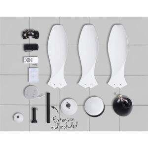 Devanti 48&Quot; Dc Motor Ceiling Fan With Light &Amp; Remote Product Image Great Shop