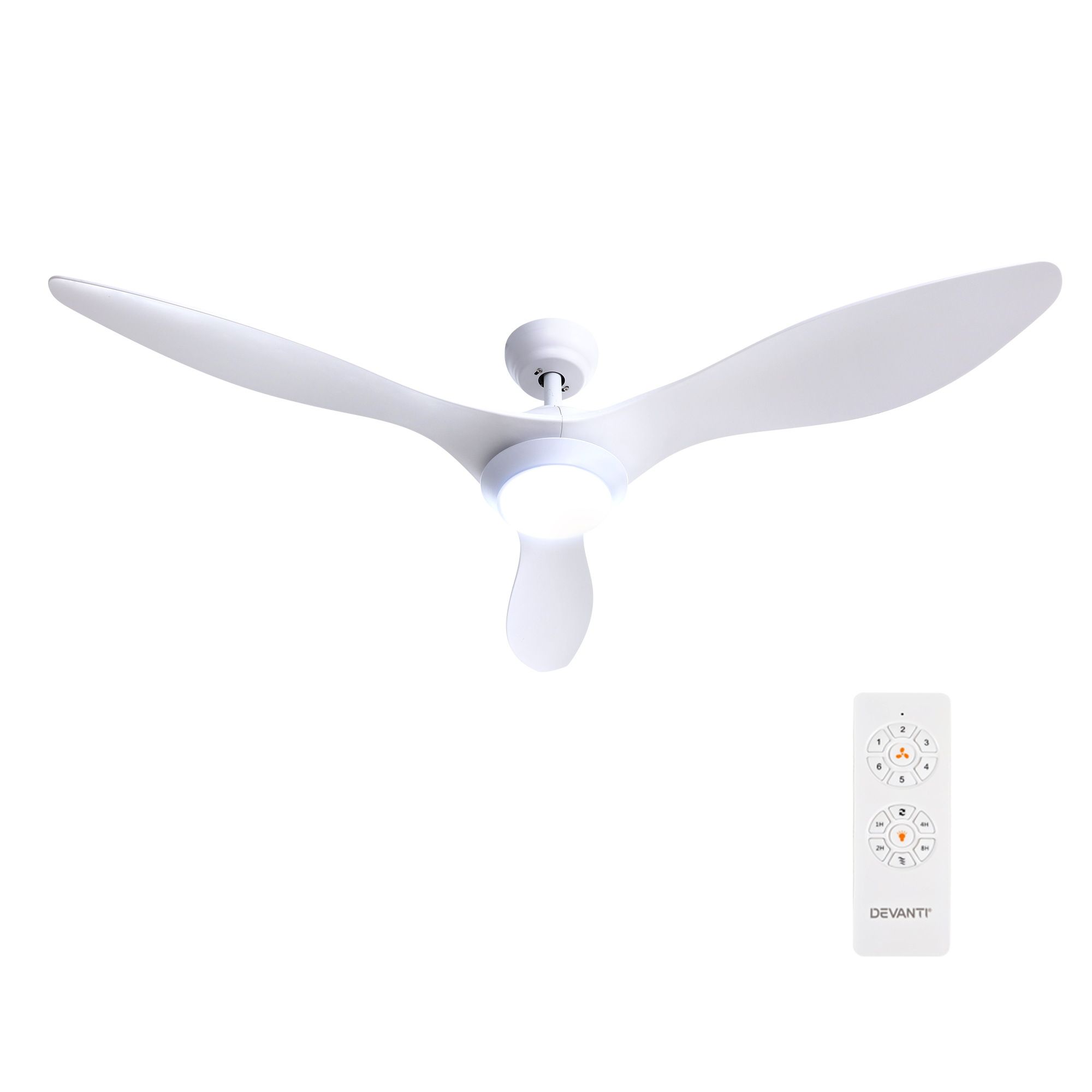 Devanti 52&Quot; Dc Motor Ceiling Fan With Led Light &Amp; Remote – Great Shop Full Layout Of The Devanti Ceiling Fan Kit Including Remote Control And Extension Rod