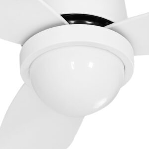 Devanti Ceiling Fan With Led Light And Remote White 52&Quot; Product Image Great Shop