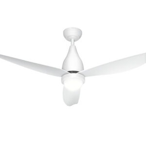 Devanti Ceiling Fan With Led Light And Remote White 52&Quot; Product Image Great Shop