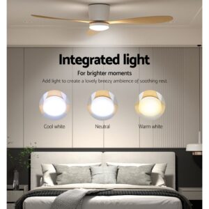Devanti 52 Inch Dc Motor Ceiling Fan With Light Product Image Great Shop