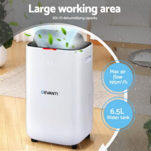 Devanti 20L Large Capacity Dehumidifier Air Purifier Product Image Great Shop