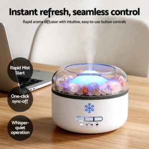 Devanti Salt Lamp Aroma Diffuser Ultrasonic Humidifier Product Image Great Shop