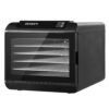 Devanti 6 Tray Food Dehydrator Stainless Steel – Great Shop Devanti 6 Tray Food Dehydrator Resting On A Modern Dark Kitchen Benchtop