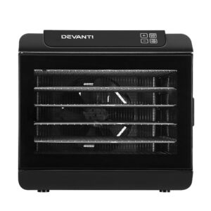 Devanti 6 Tray Food Dehydrator Stainless Steel Product Image Great Shop