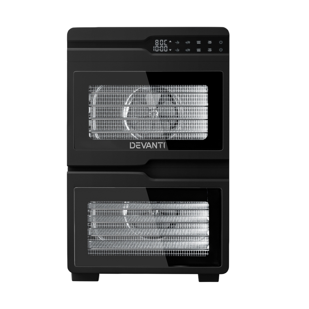 Devanti 12 Trays Food Dehydrator Dual-Zone Stainless – Great Shop Devanti 12 Trays Food Dehydrator Dual-Zone Stainless - Image 3