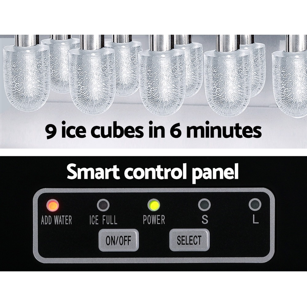 Devanti 12Kg Portable Ice Maker Machine With Self Cleaning – Great Shop Devanti 12Kg Portable Ice Maker Machine With Self Cleaning - Image 5