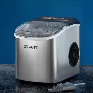 Devanti 12Kg Portable Ice Maker Machine With Self Cleaning – Great Shop Devanti 12Kg Portable Ice Maker Machine With Self Cleaning Product Image Great Shop