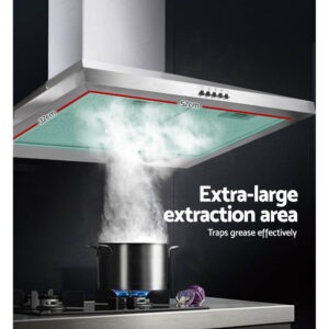 Devanti 600Mm Canopy Rangehood Stainless Steel Product Image Great Shop