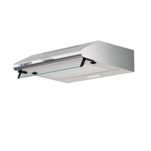 Devanti 600mm range hood stainless steel kitchen 60cm front perspective view