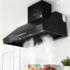 Devanti 1200Mm Commercial Bbq Range Hood Dual Motor In Black