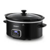 Devanti 5.6L Slow Cooker Electric Multi Cooker – Great Shop Devanti 5.6L Slow Cooker Electric Multi Cooker In Sleek Black With Tempered Glass Lid