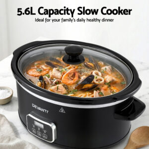 Devanti 5.6L Slow Cooker Electric Multi Cooker Product Image Great Shop