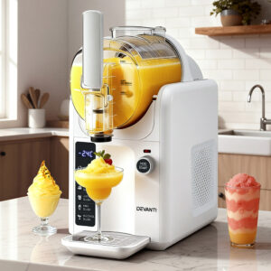 Devanti 5-In-1 Slushie Machine And Ice Cream Maker White Product Image Great Shop