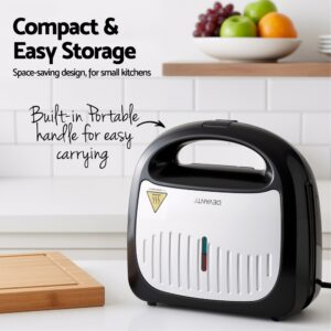 Devanti 3-In-1 Sandwich Press Waffle Maker &Amp; Grill Product Image Great Shop