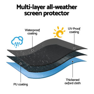 Artiss 55-58 Inch Tv Cover Waterproof Outdoor Television Protector Product Image Great Shop