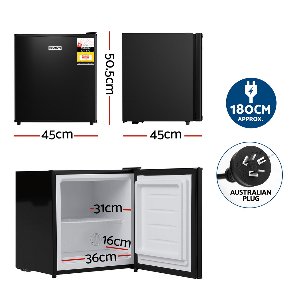 Devanti 31L Small Upright Vertical Freezer In Black – Great Shop Devanti 31L Small Upright Vertical Freezer In Black - Image 3