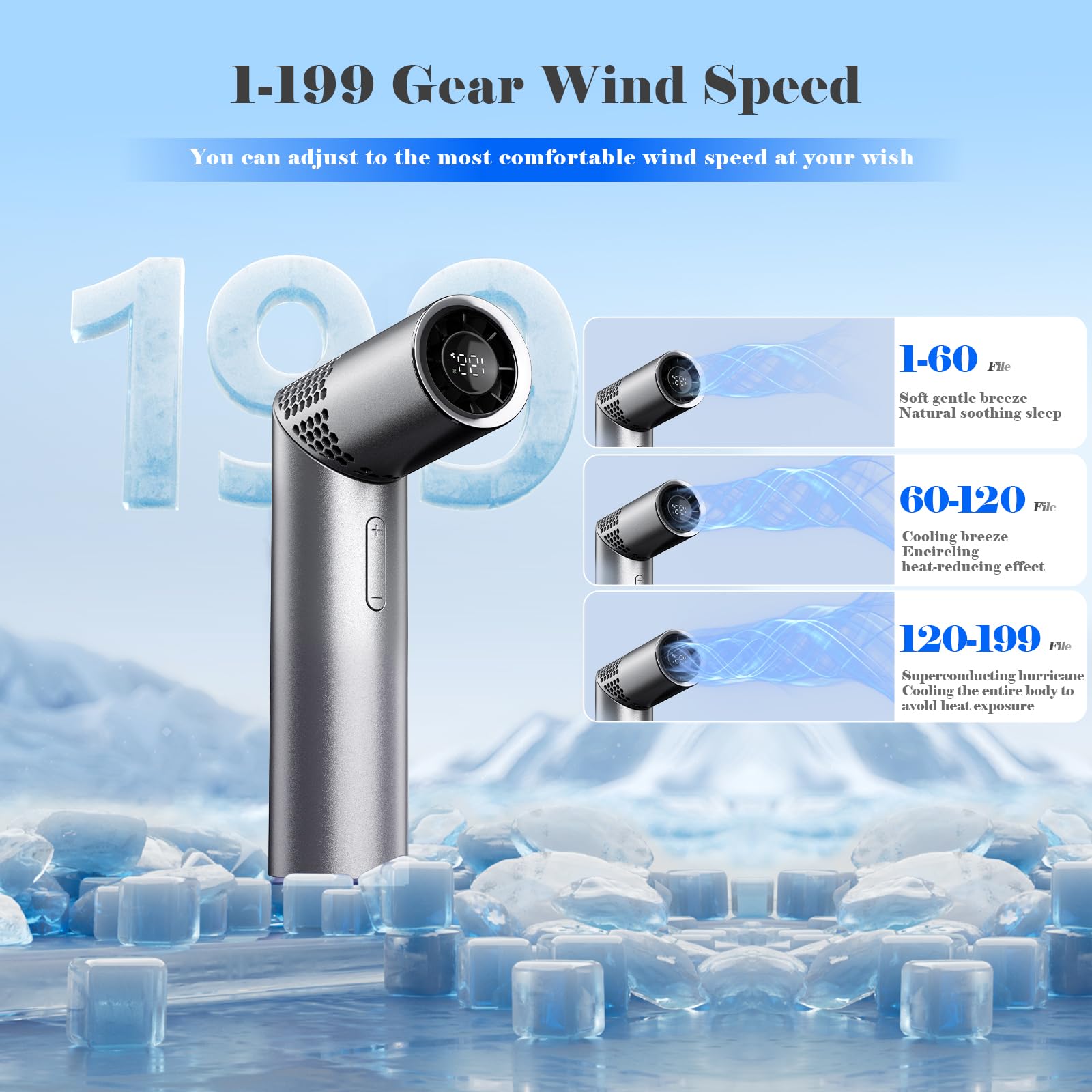 Portable Mini Handheld Fan 3-In-1 Turbine Fan – Great Shop Portable Mini Handheld Fan 3-In-1 Turbine Fan - Image 5