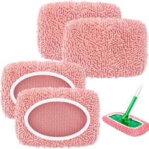 Replacement mop covers pack of 4 in pink
