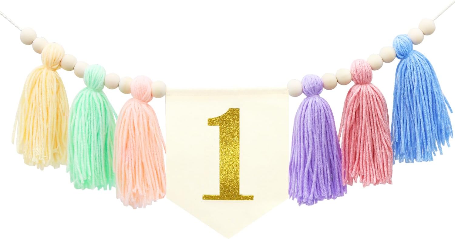 Macaron High Chair Banner | 1St Birthday Decorations – Great Shop High Chair Banner