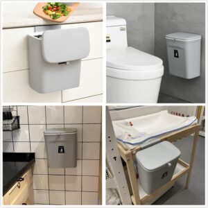 Mujingxin 2.4 Gallon Kitchen Compost Bin Gray Product Image Great Shop