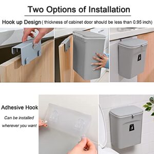 Mujingxin 2.4 Gallon Kitchen Compost Bin Gray Product Image Great Shop
