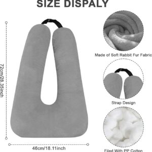 Kids Car Travel Pillow – Soft Cotton Support Cushion (Gray – Great Shop Kids Car Pillow