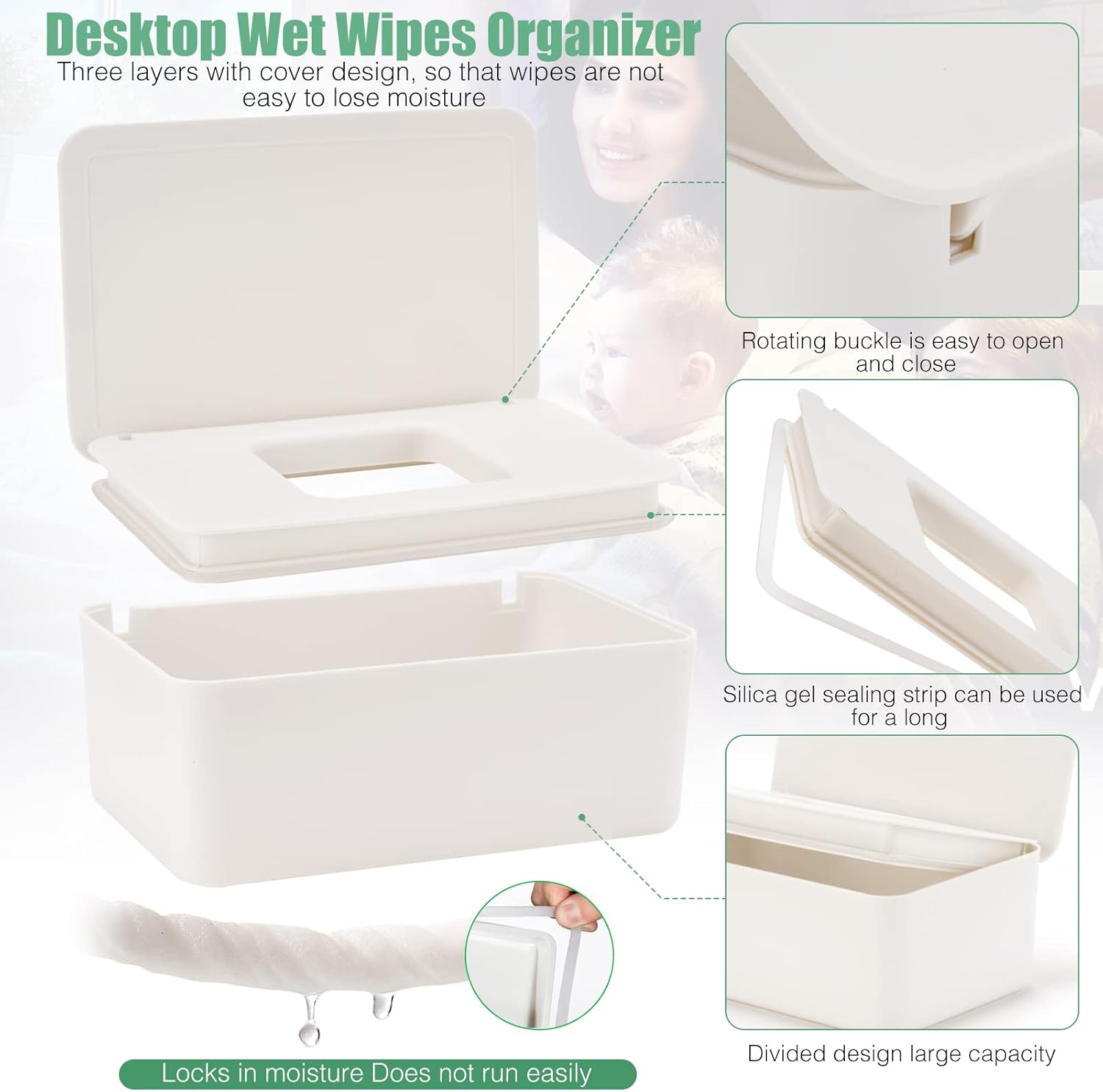 Baby Wipes Dispenser | Keeps Wipes Fresh &Amp; Handy – Great Shop Baby Wipes Dispenser