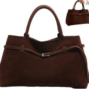 Suede Tote Bag