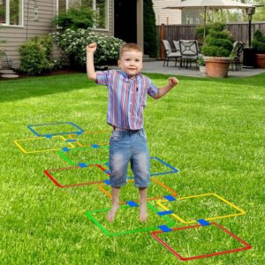 Hopscotch Rings Game | 10-Pc Outdoor Play Set – Great Shop Hopscotch Rings Game