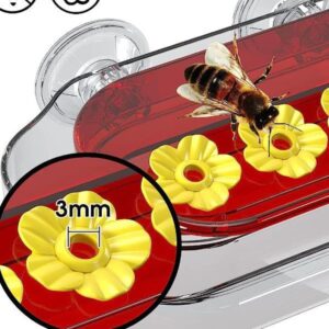 Clear Hummingbird Feeder | 4-Port Suction Cup Design – Great Shop Hummingbird Feeder