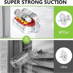 Clear Hummingbird Feeder | 4-Port Suction Cup Design – Great Shop Hummingbird Feeder