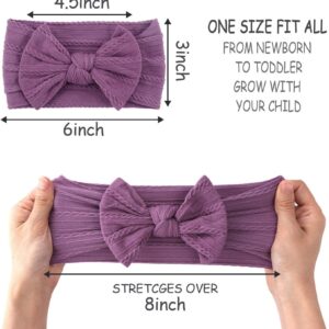8-Pack Baby Nylon Headbands | Soft &Amp; Stretchy Bows – Great Shop Baby Nylon Headbands