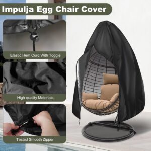 Hanging Egg Chair Cover 420D Heavy Duty Waterproof Black – Great Shop Close Up Of The Heavy Duty Zipper And Adjustable Drawstring Hem On The Patio Chair Cover