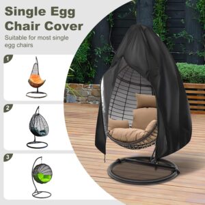 Hanging Egg Chair Cover 420D Heavy Duty Waterproof Black – Great Shop Hanging Egg Chair Cover 420D Heavy Duty Waterproof Black Product Image Great Shop