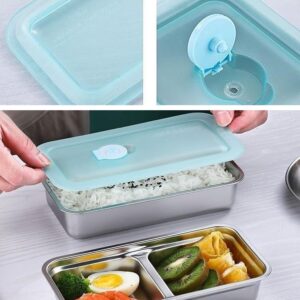 Stainless Steel Double Compartment Snack Containers – Great Shop Stainless Steel Snack Containers