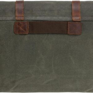 Leather Waxed Canvas Briefcase