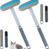 4-In-1 Pet Hair Remover For Couch &Amp; Furniture (2-Pack) – Great Shop 4-In-1 Pet Hair Remover For Couch And Furniture 2-Pack Set In Light Blue And Grey Colors