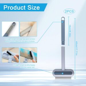 4-In-1 Pet Hair Remover For Couch &Amp; Furniture (2-Pack) – Great Shop Close Up Showing The Dense Micro Bristles And Hidden Detailing Pieces On A 4 In 1 Pet Hair Remover