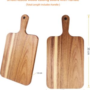 Acacia Wood Cutting Board With Handle | 35Cm X 18Cm – Great Shop Acacia Wood Cutting Board