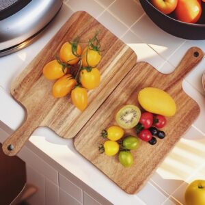 Acacia Wood Cutting Board With Handle | 35Cm X 18Cm – Great Shop Acacia Wood Cutting Board