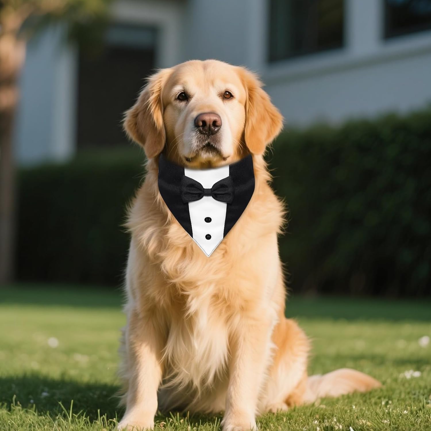 Dog Tuxedo Bandana Bow Tie For Weddings &Amp; Parties – Great Shop Dog Tuxedo Bandana