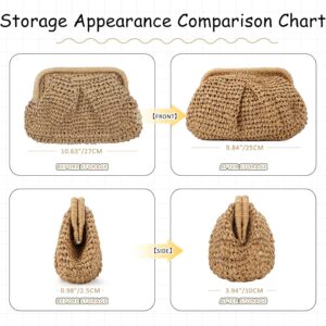 Straw Cloud Clutch
