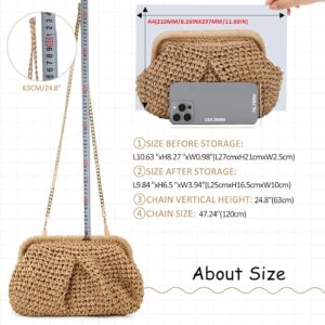 Straw Cloud Clutch