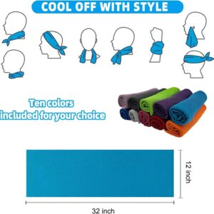 Cooling Towel 10-Pack | Instant Relief For Sports &Amp; Gym – Great Shop Cooling Towel