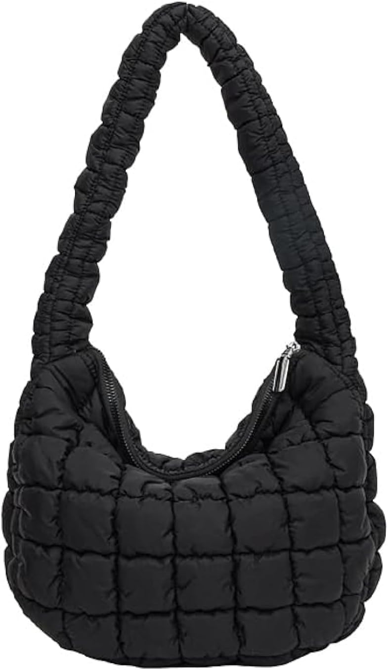Quilted Puffer Tote Bag | Lightweight Shoulder Handbag – Great Shop Quilted Tote Bag